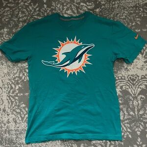 Men's Miami Dolphins Nike Aqua Legend Logo T-Shirt Adult Medium
